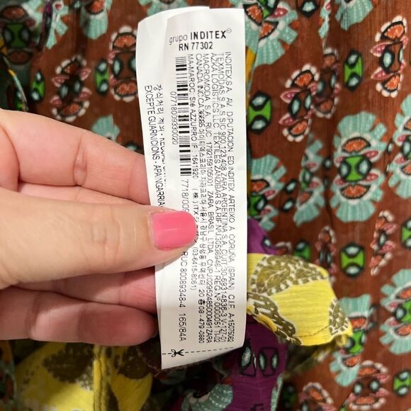 Zara Bohemian Print Top - Picture 9 of 13